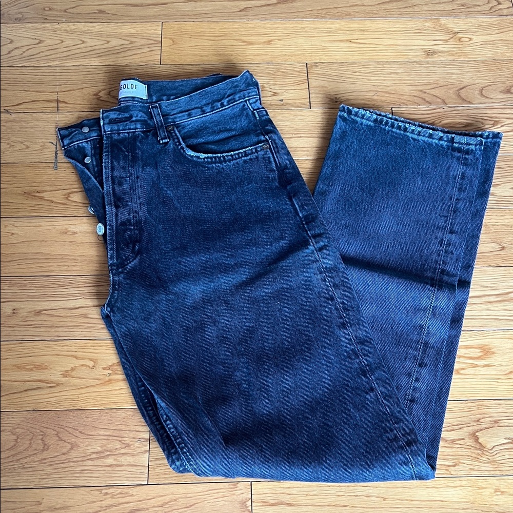 AGOLDE black 90s punch waist. Size 27 | 29in. Inseam